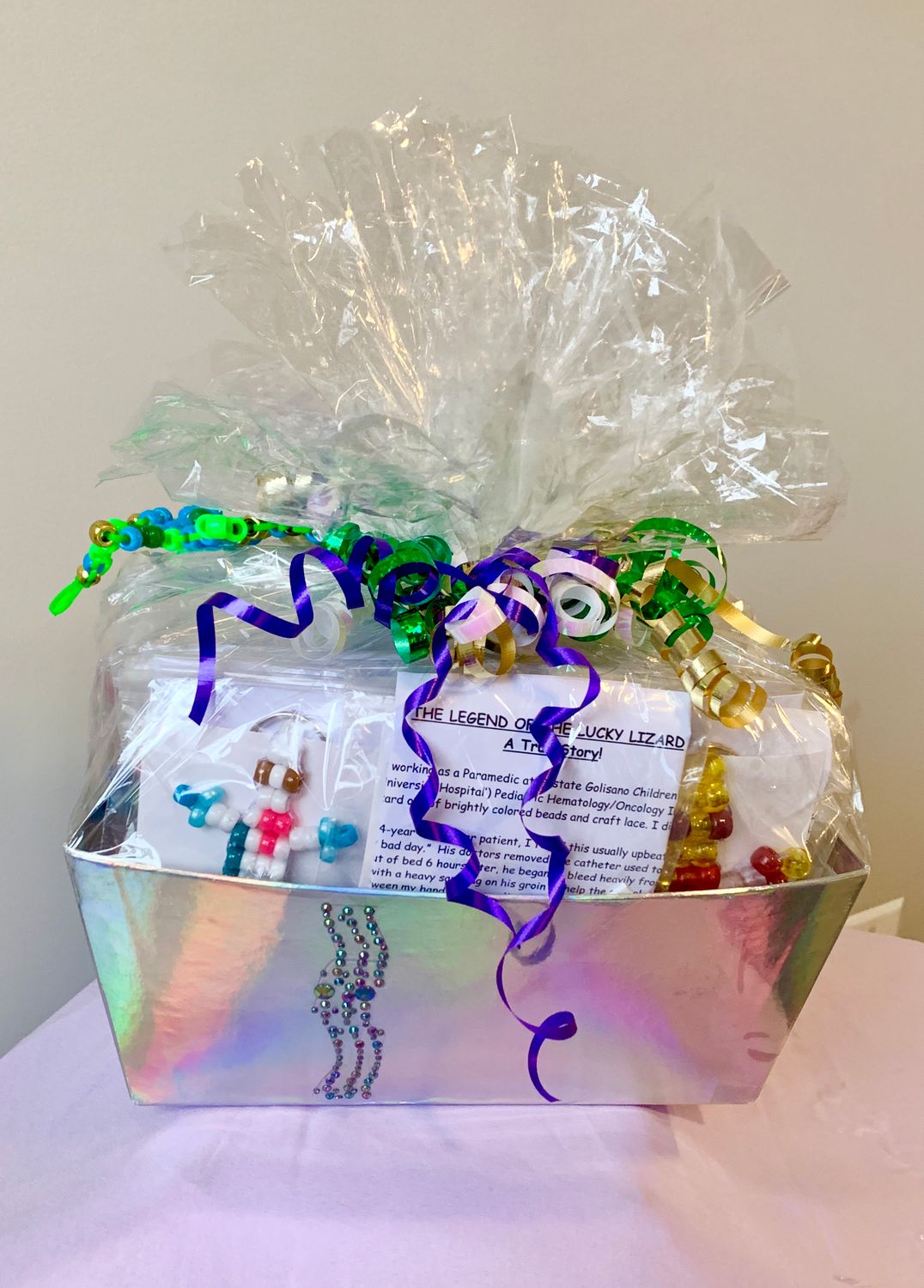 Lucky Lizard Send-A-Smile Project Basket - Love is Love Design