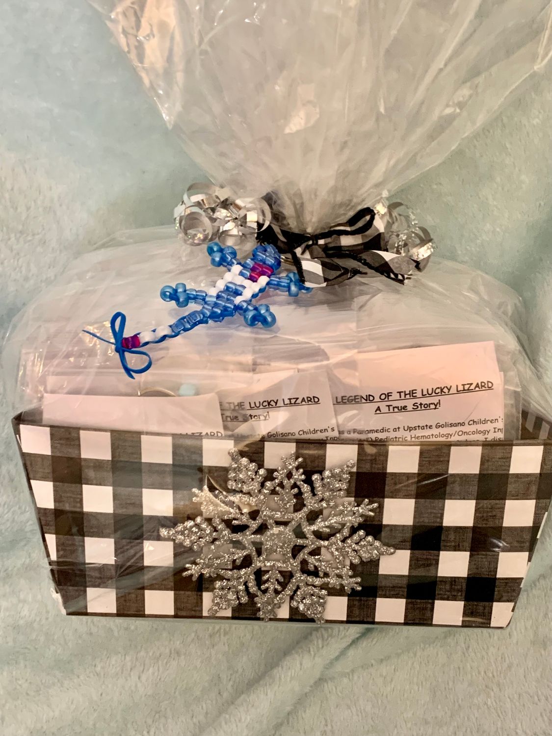 LUCKY LIZARD Send-A-Smile BASKET - Heart of a Hero Design