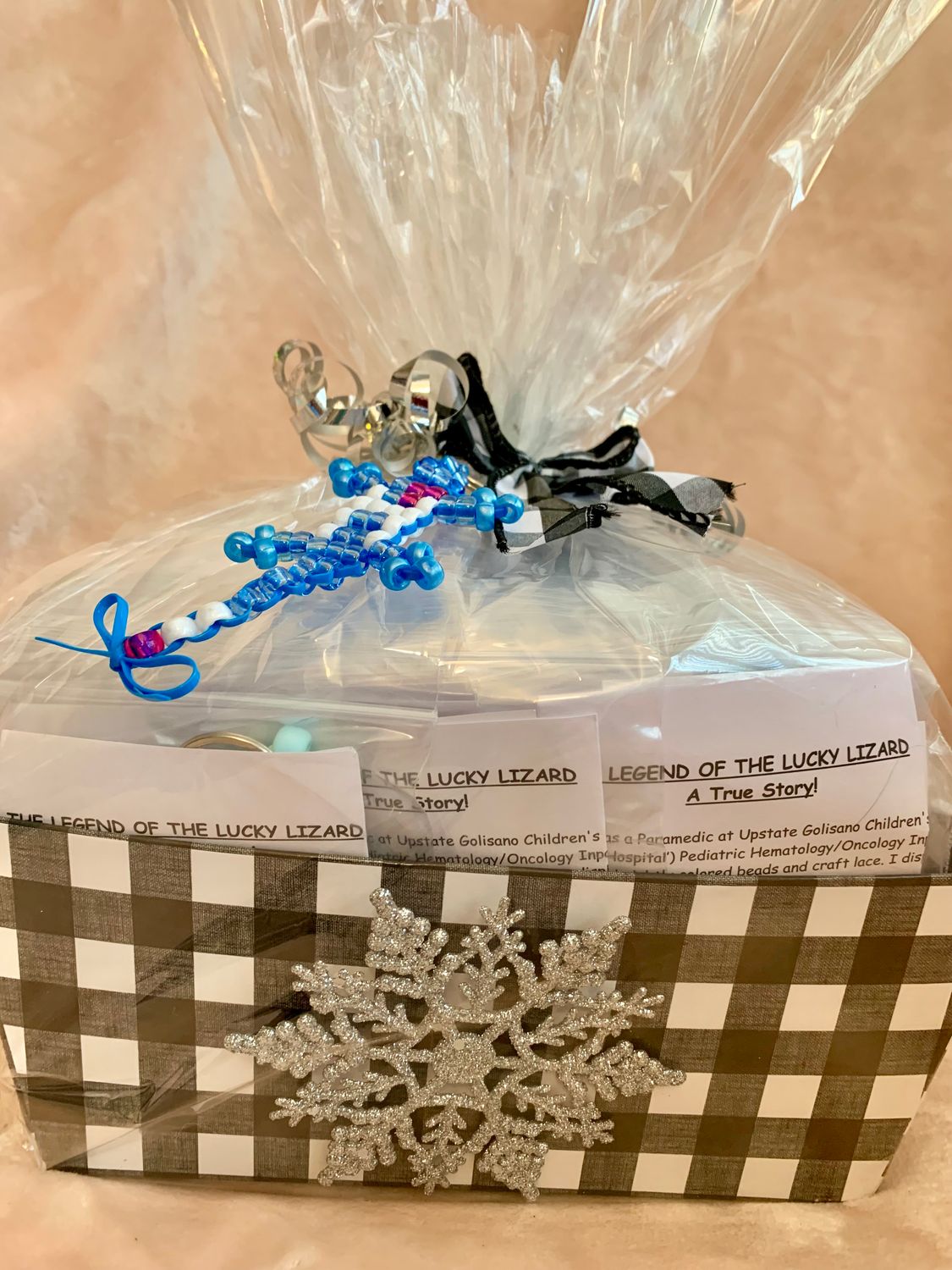 LUCKY LIZARD Send-A-Smile BASKET - Heart of a Hero Design
