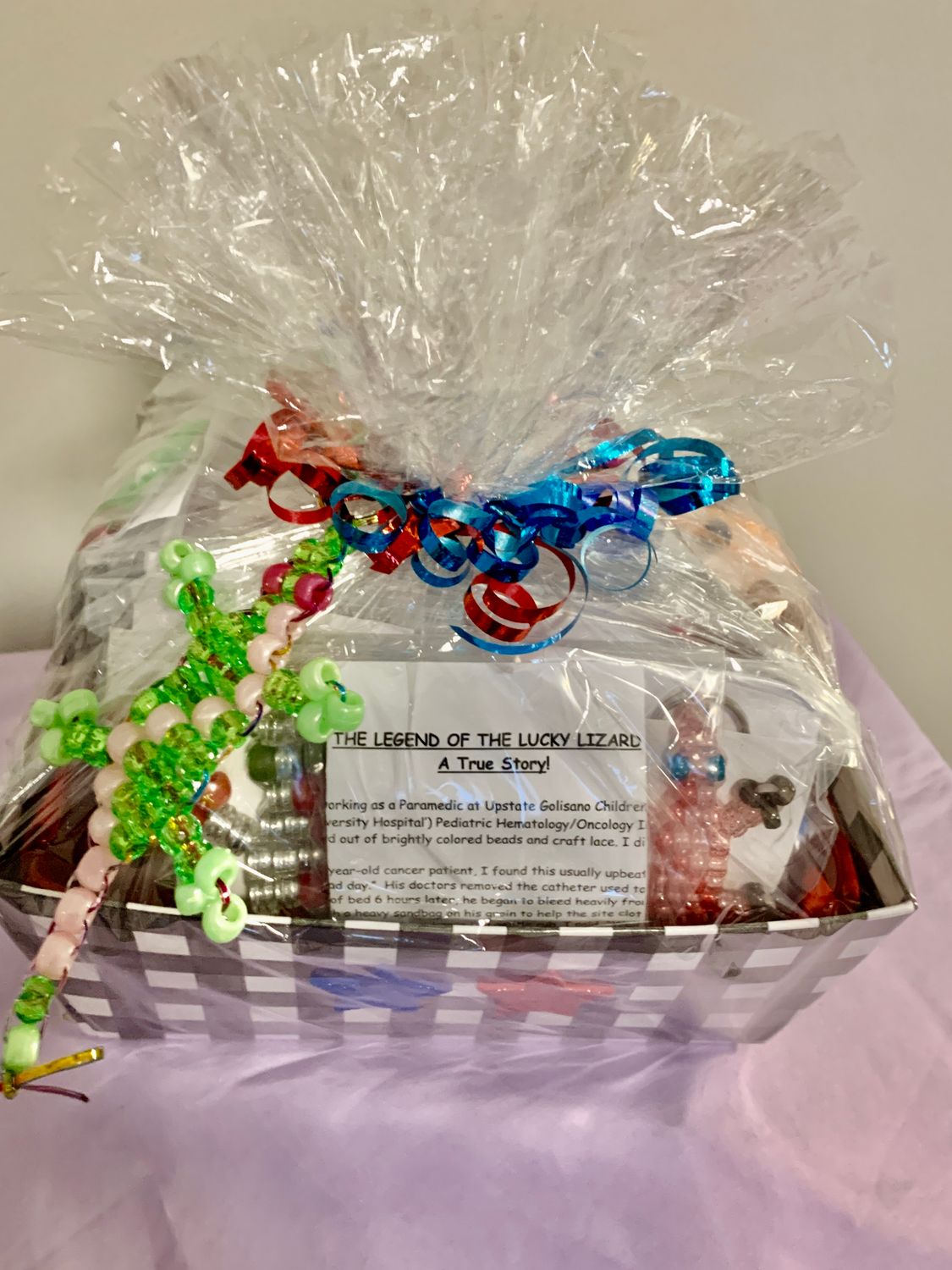Lucky Lizard Send-A-Smile Basket - Lightning Design