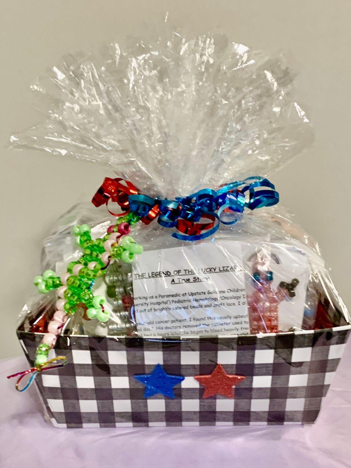 Lucky Lizard Send-A-Smile Basket - Lightning Design