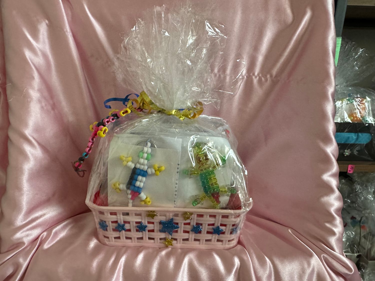 Lucky Lizard Send-A-Smile Basket - "I CARE" Design