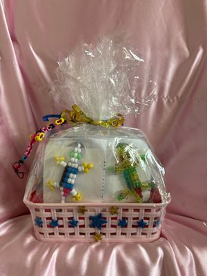 Lucky Lizard Send-A-Smile Basket - &quot;I CARE&quot; Design