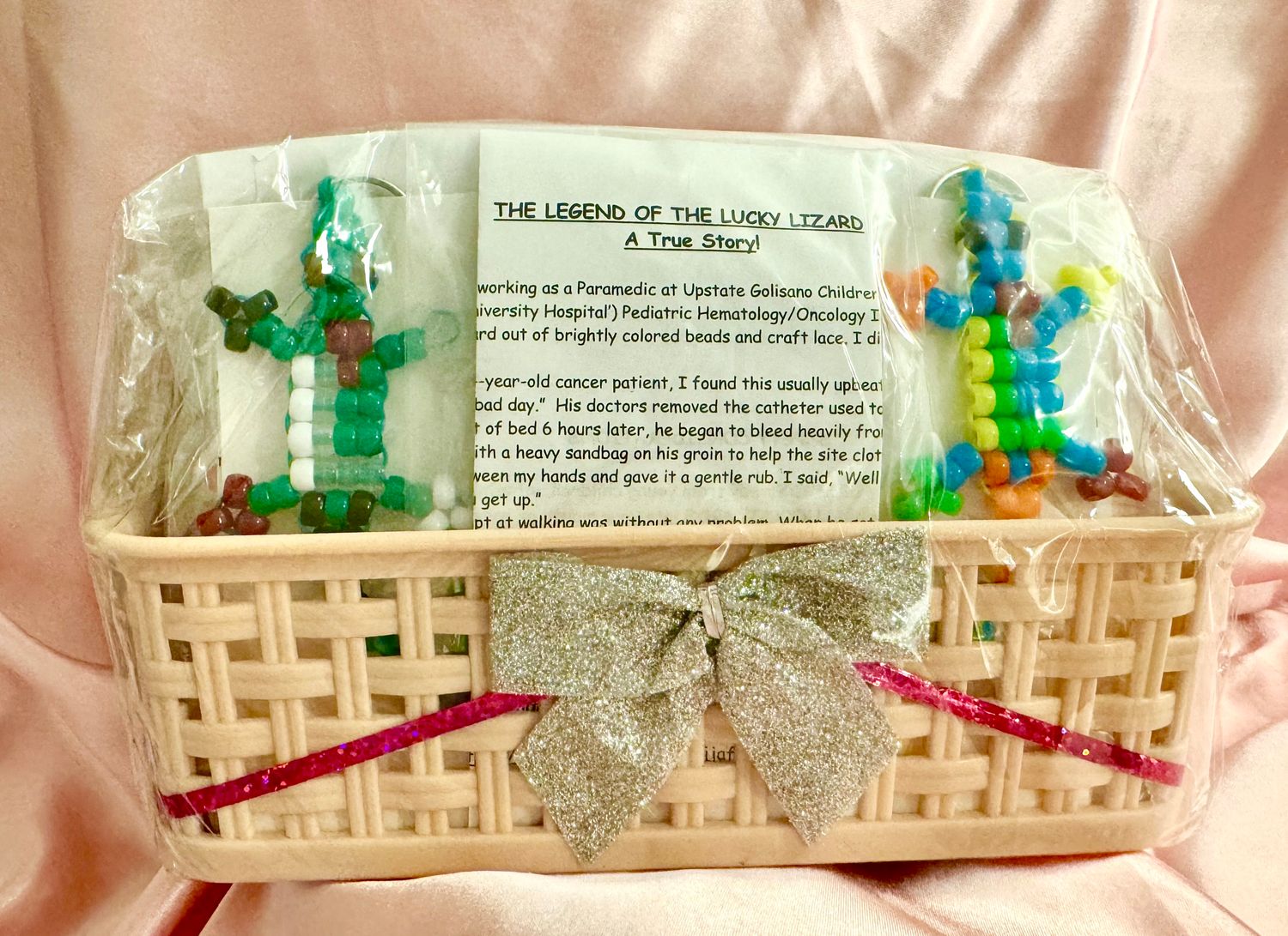 Lucky Lizard Send-A-Smile Project Basket - "I Care" and ILY Design