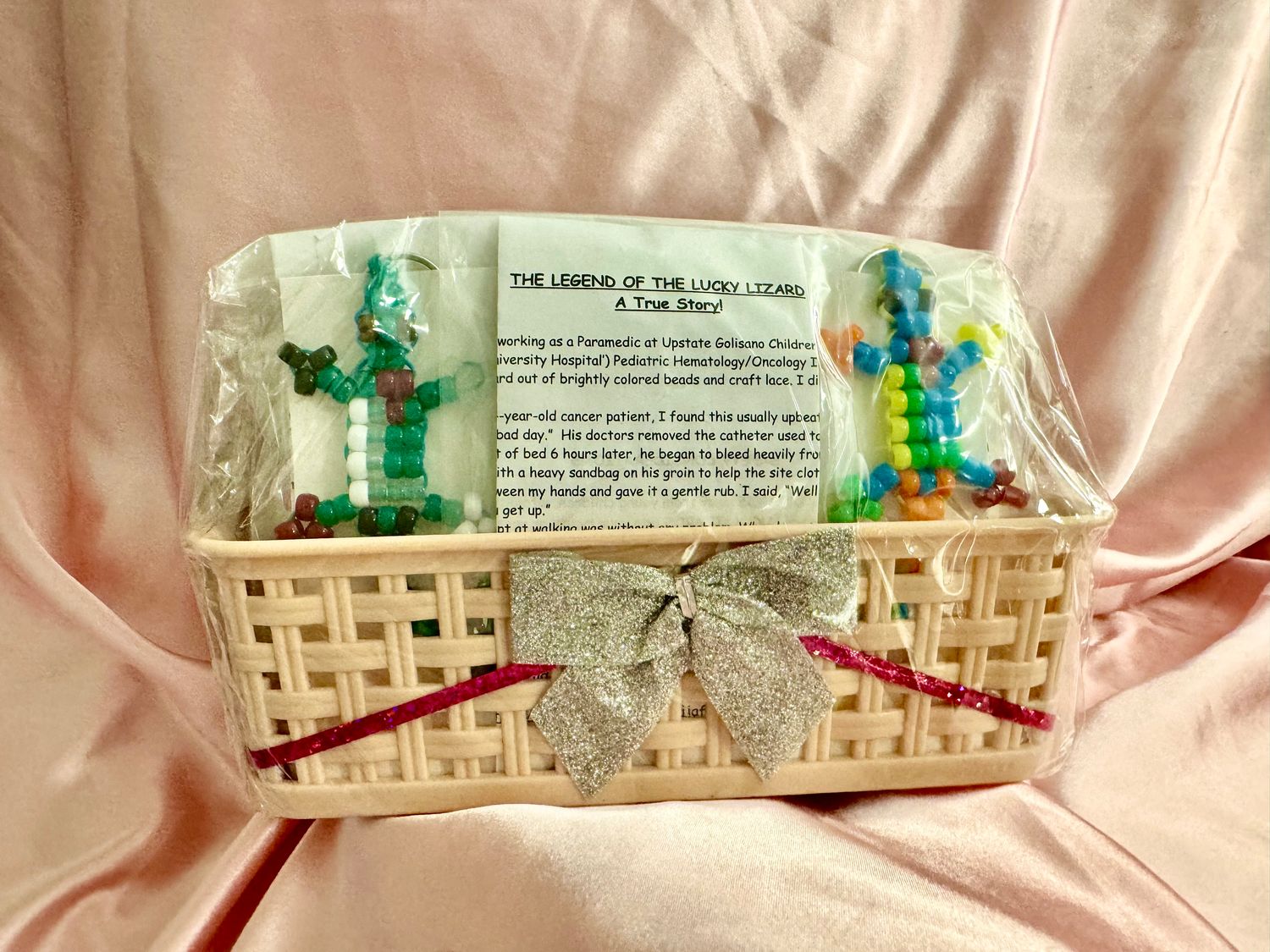 Lucky Lizard Send-A-Smile Project Basket - "I Care" and ILY Design