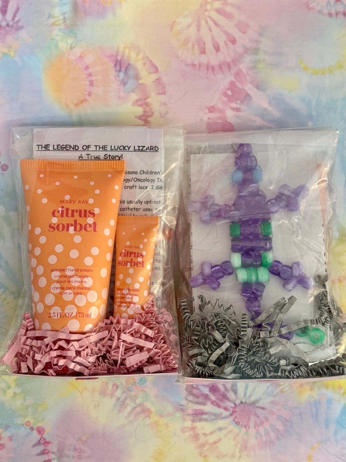 Lucky Lizard 'Emotion Lotion'  Gift Set featuring Mary Kay Citrus Sorbet Scented Hand Cream &amp; Lip Balm
