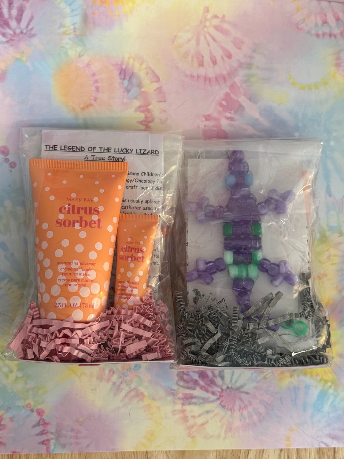 Lucky Lizard 'Emotion Lotion'  Gift Set featuring Mary Kay Citrus Sorbet Scented Hand Cream &amp; Lip Balm