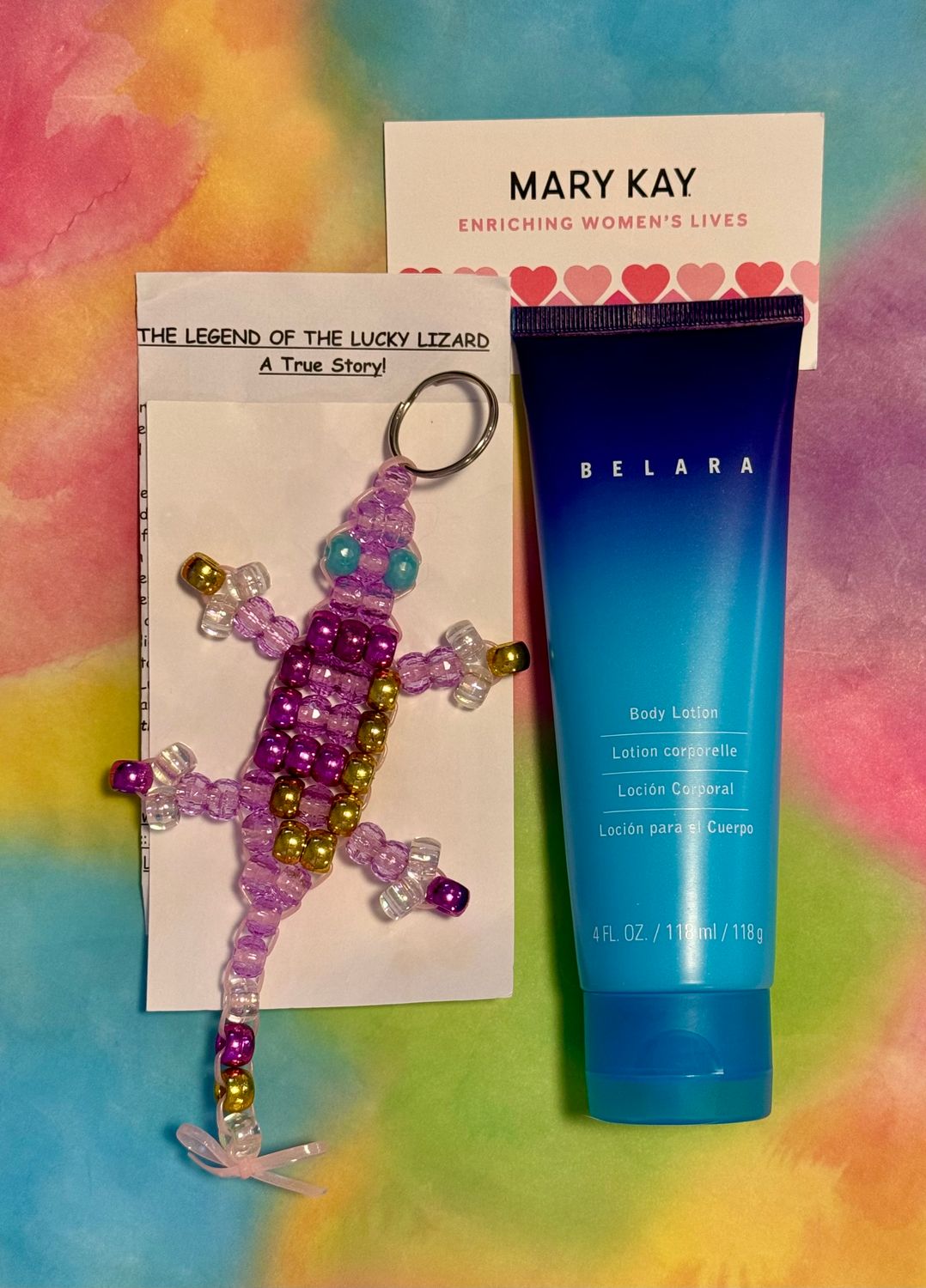 Emotion Lotion &amp; a Lucky Lizard Gift Set Featuring Ltd Ed Mary Kay Belara® Body Lotion