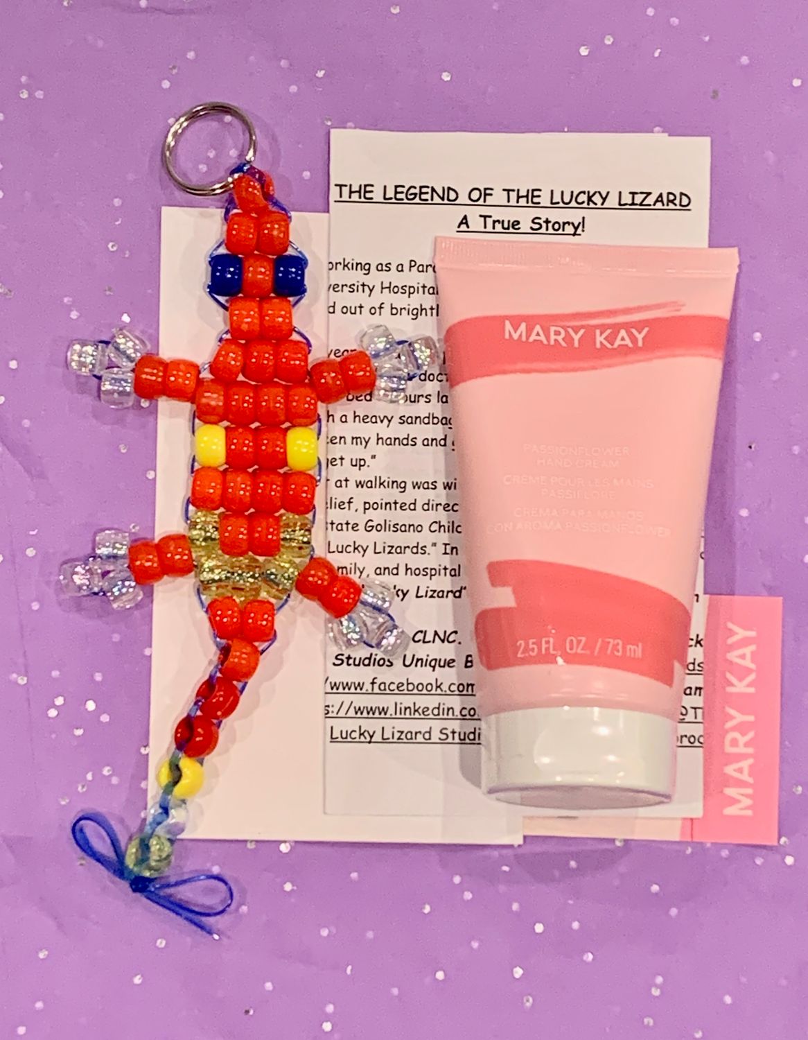Lucky Lizard 'Emotion Lotion' Gift Set Featuring Ltd Ed Mary Kay® Passionflower Scented Hand Cream