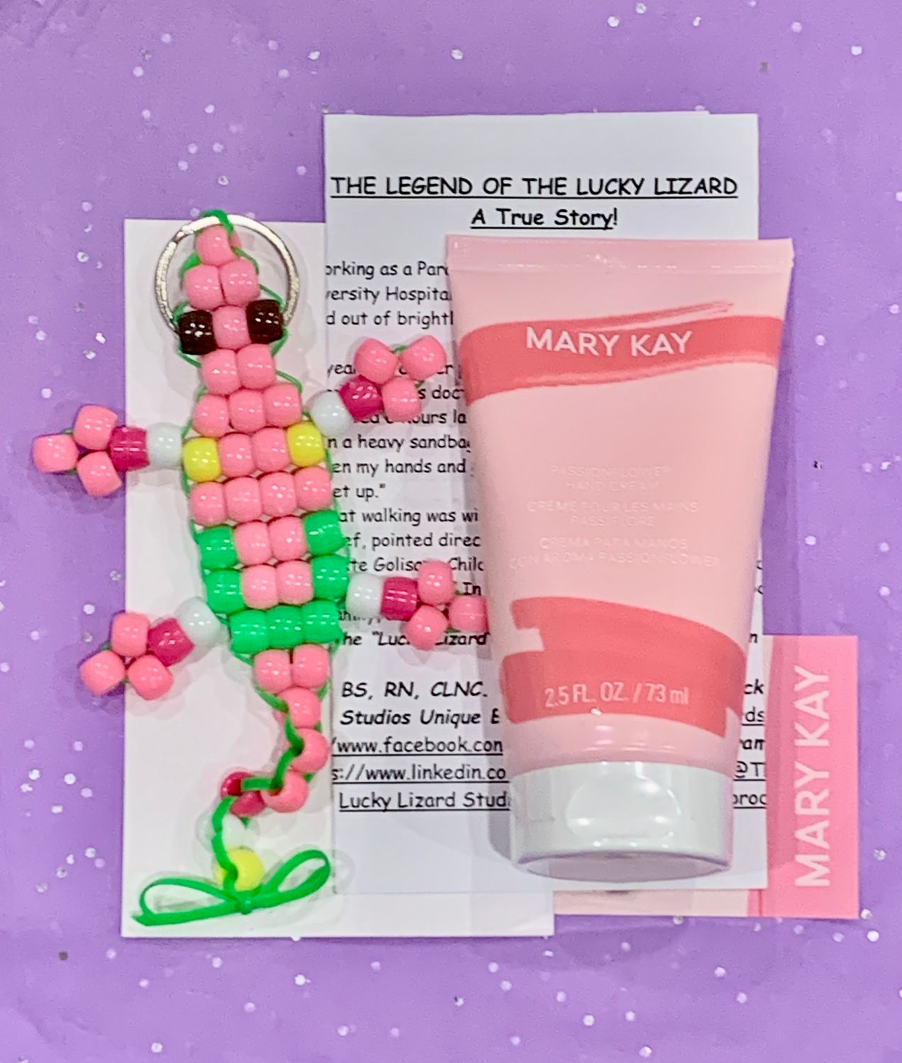 Lucky Lizard 'Emotion Lotion' Gift Set Featuring Ltd Ed Mary Kay® Passionflower Scented Hand Cream