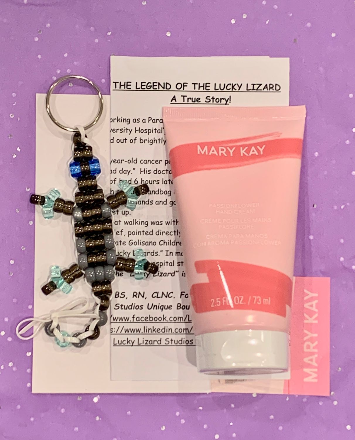 Lucky Lizard 'Emotion Lotion' Gift Set Featuring Ltd Ed Mary Kay® Passionflower Scented Hand Cream