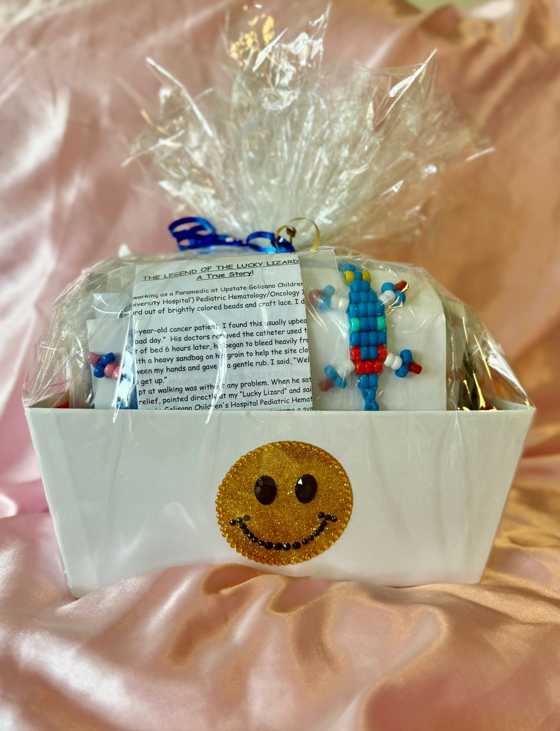 Lucky Lizard Send-A-Smile Basket- Smile Design