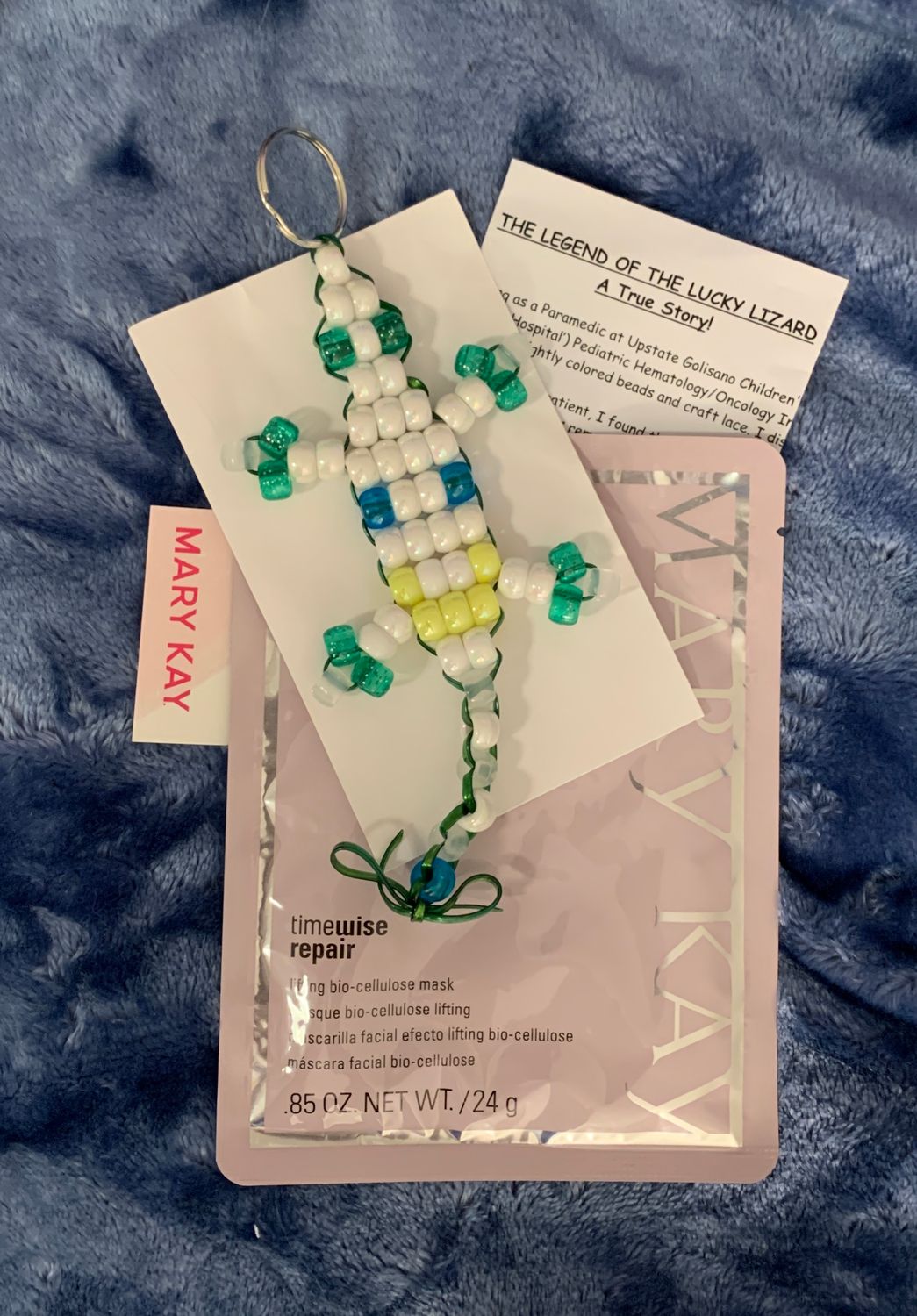 Lucky Lizard "Honor Your Masked Heroes" Gift Set Featuring a Mary Kay Timewise Repair Lifting Bio-cellulose Mask