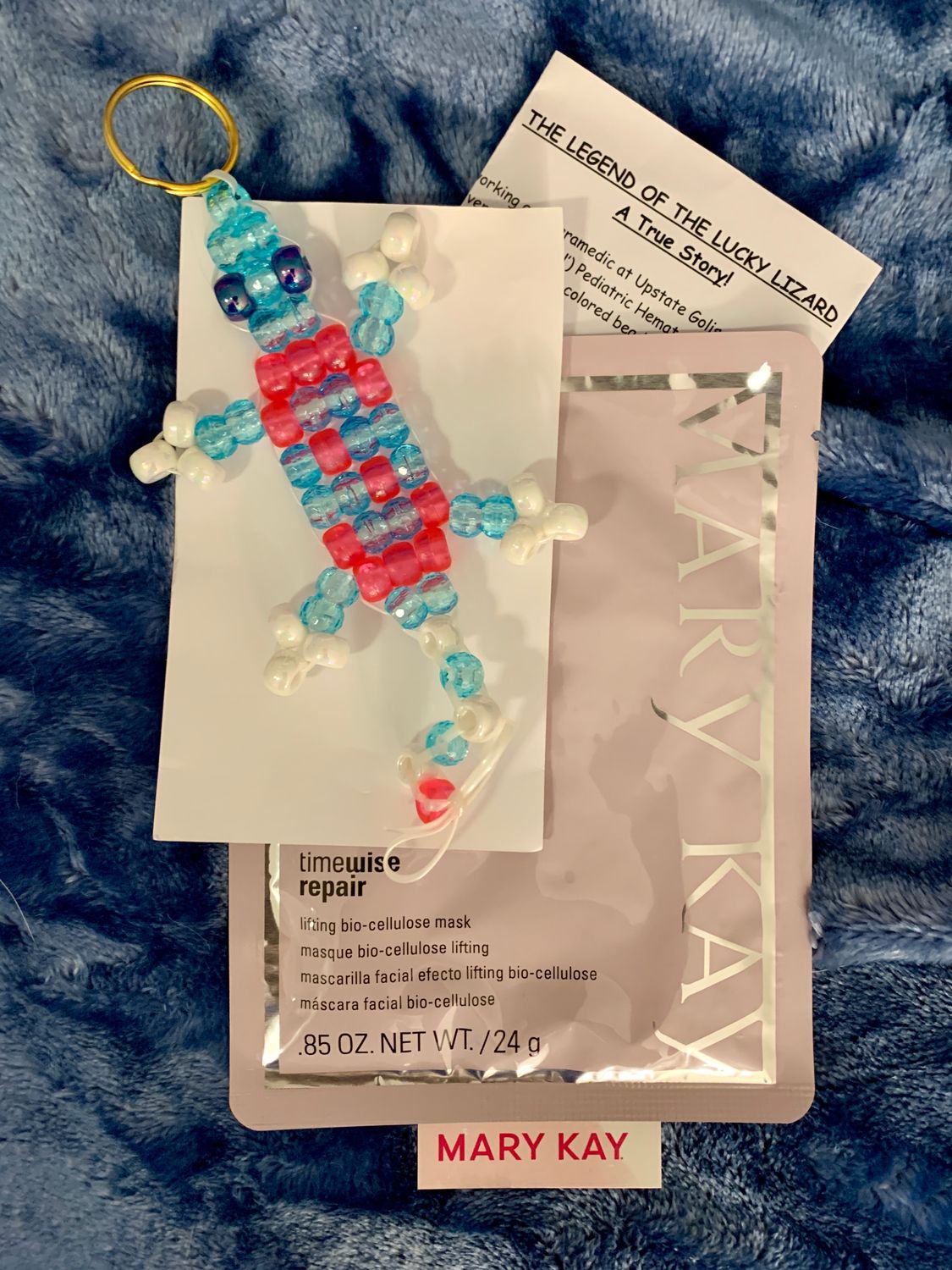 Lucky Lizard "Honor Your Masked Heroes" Gift Set Featuring a Mary Kay Timewise Repair Lifting Bio-cellulose Mask