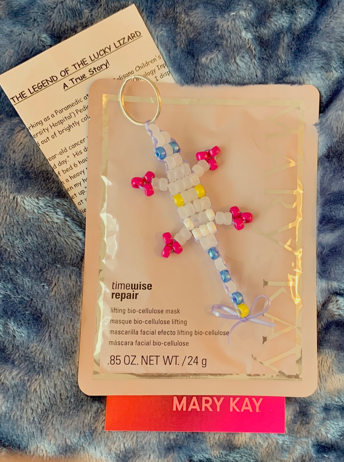 Lucky Lizard "Honor Your Masked Heroes" Gift Set Featuring a Mary Kay Timewise Repair Lifting Bio-cellulose Mask