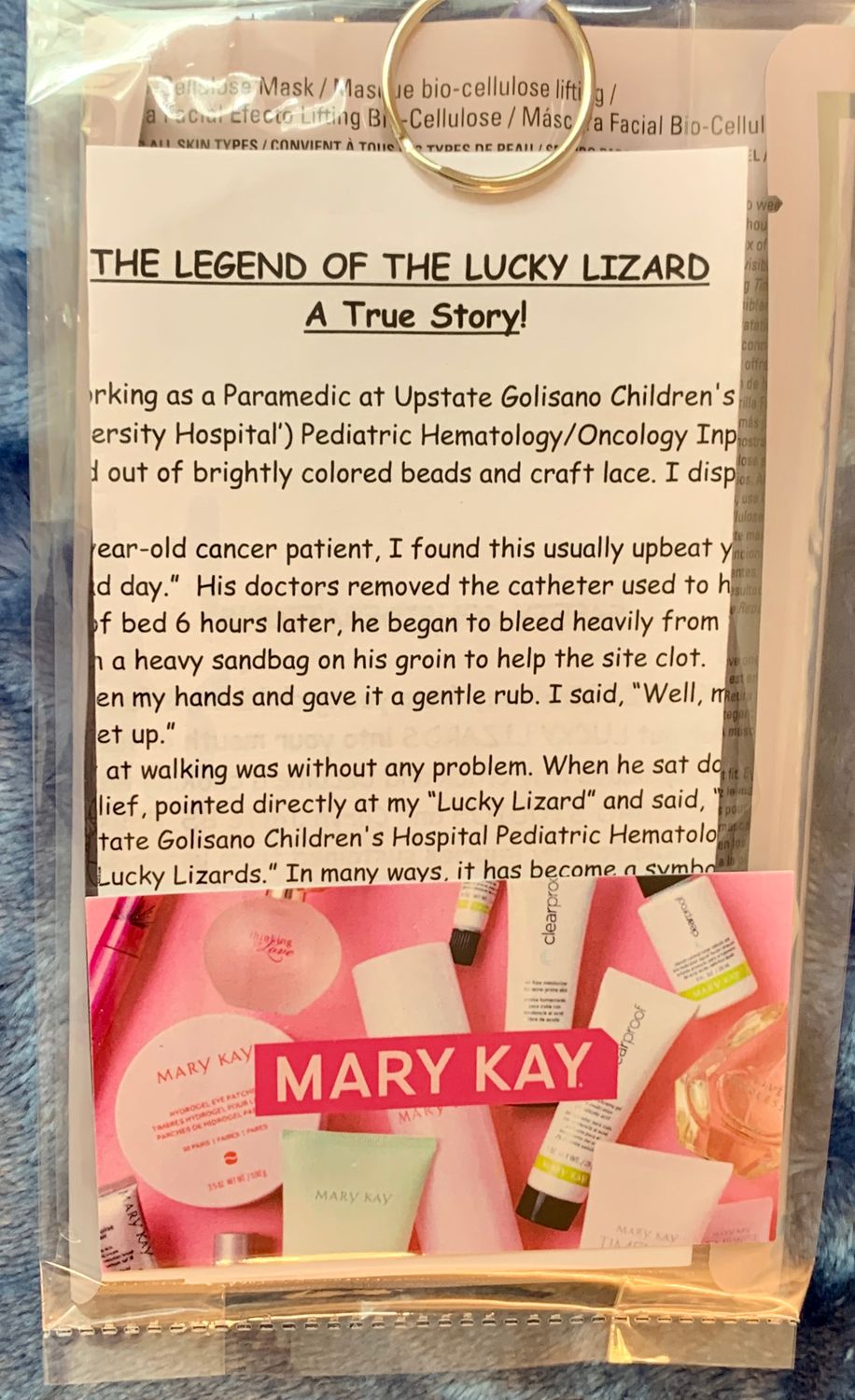 Lucky Lizard "Honor Your Masked Heroes" Gift Set Featuring a Mary Kay Timewise Repair Lifting Bio-cellulose Mask