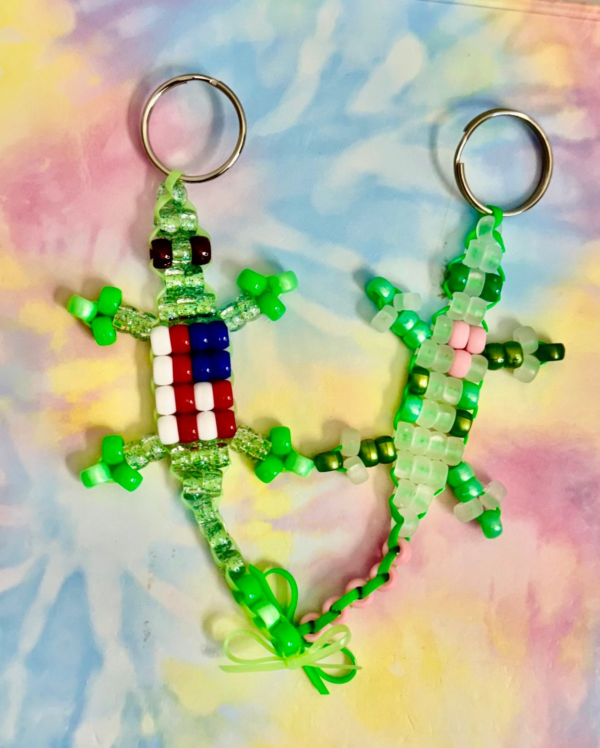 &#39;American Flag&#39; Lucky Lizard Duo