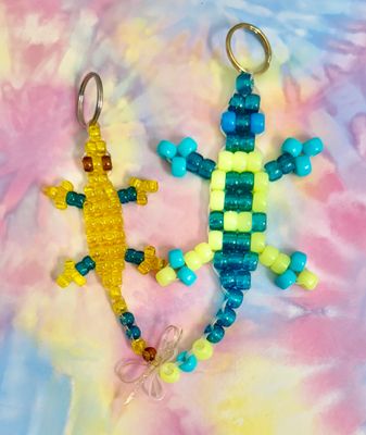 'Yellow Awareness Ribbon' Lucky Lizard Duo 'Yellow Awareness Ribbon' Lucky Lizard Duo