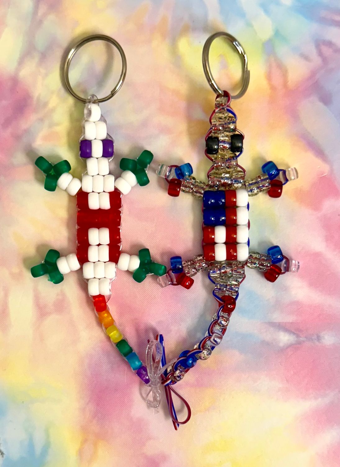 &#39;American Flag Lucky Lizard Duo