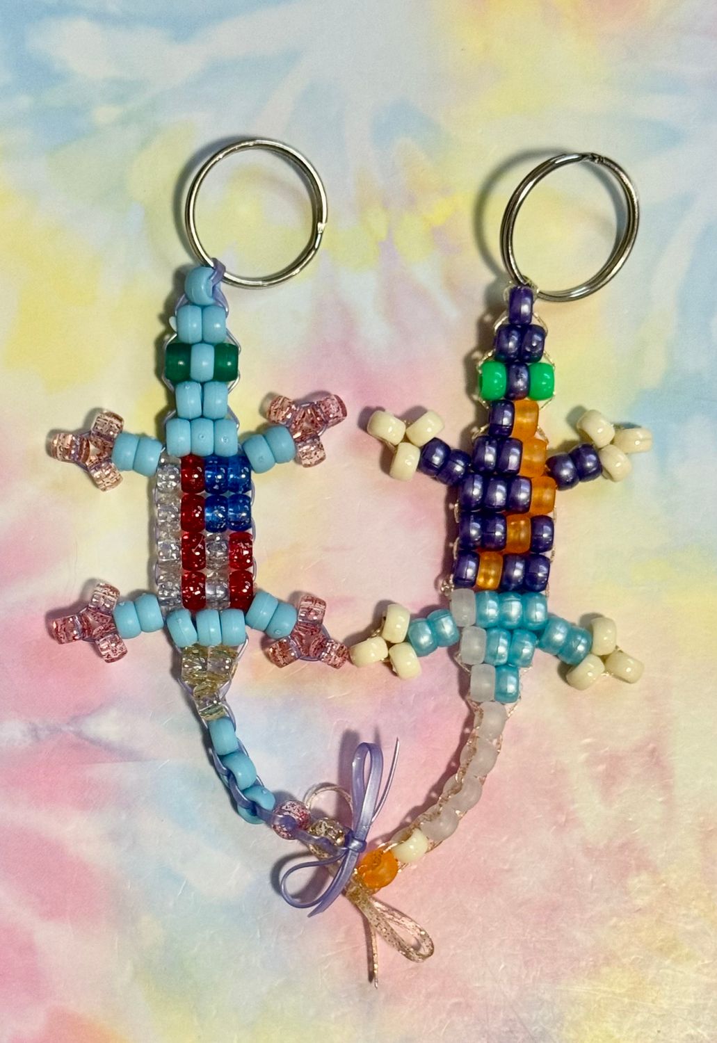 American Flag Send-a-Smile Lucky Lizard Duo