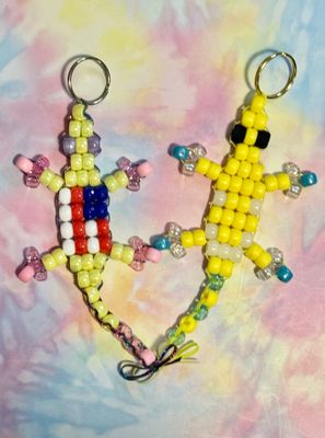 American Flag Send-a-Smile Lucky Lizard Duo American Flag Send-a-Smile Lucky Lizard Duo