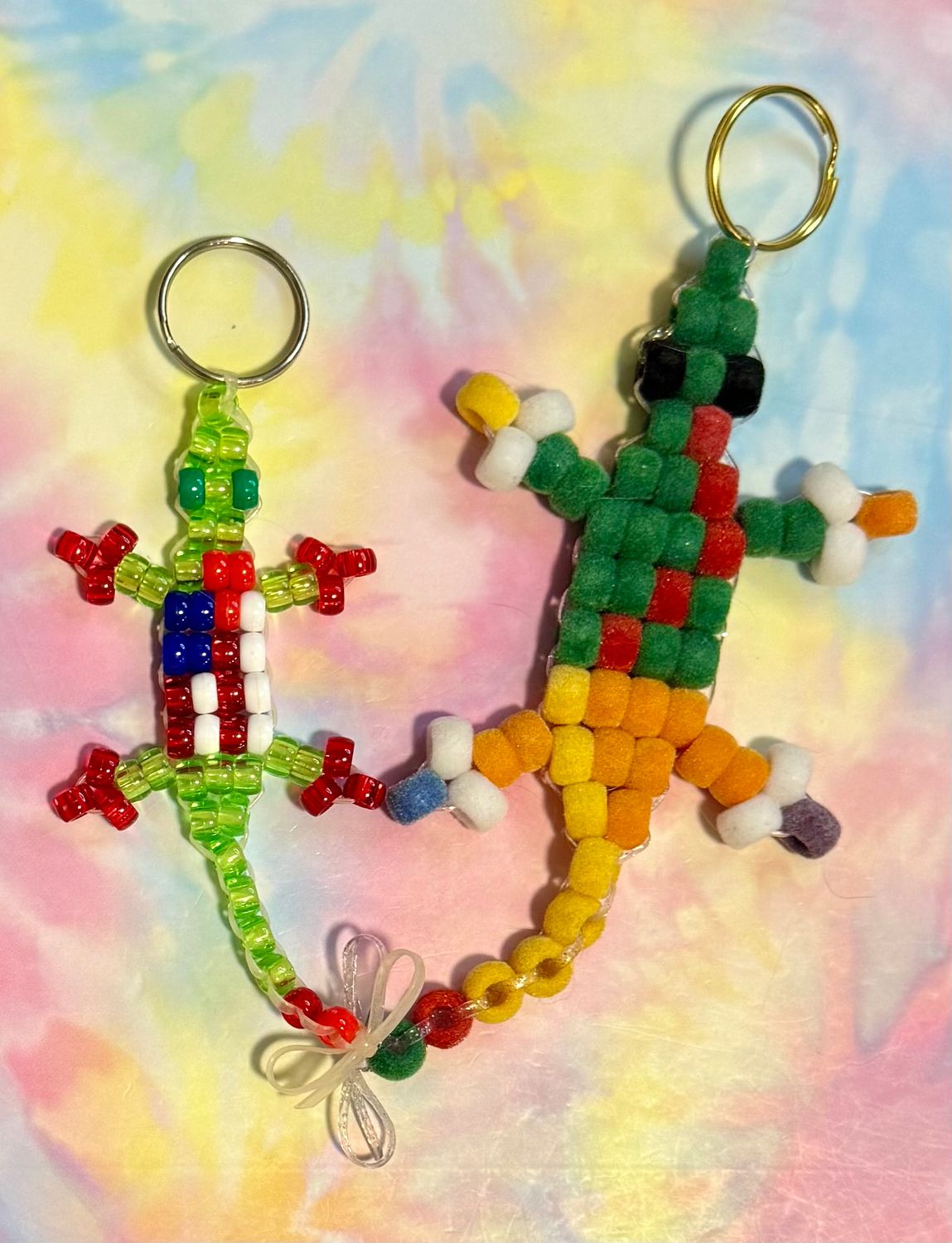 American Flag Send-a-Smile Lucky Lizard Duo