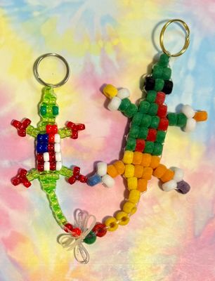 American Flag Send-a-Smile Lucky Lizard Duo American Flag Send-a-Smile Lucky Lizard Duo