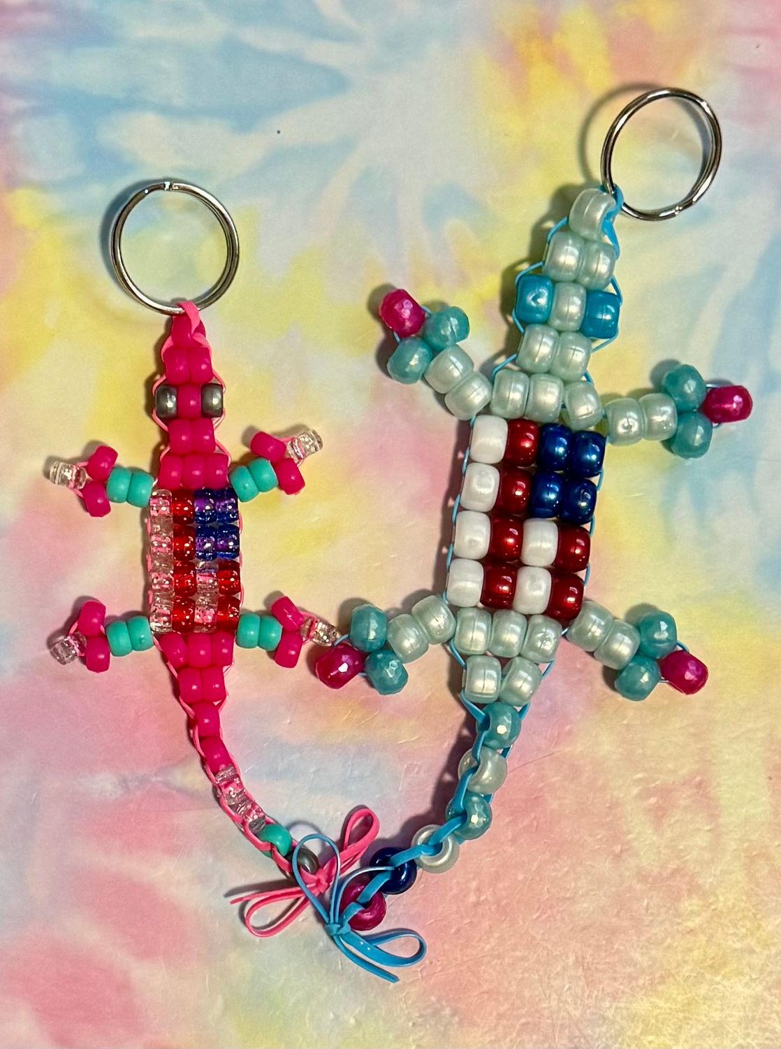 American Flag Lucky Lizard Send-a-Smile Duo