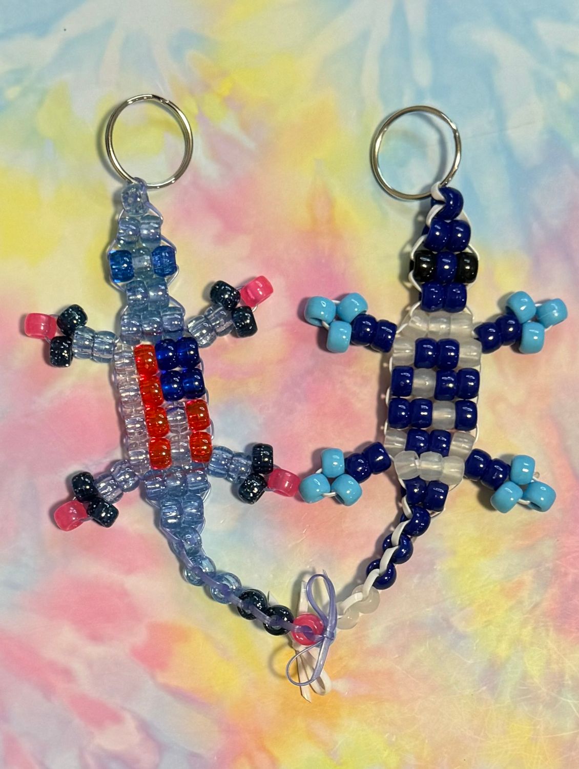 American Flag Send-a-Smile Lucky Lizard Duo