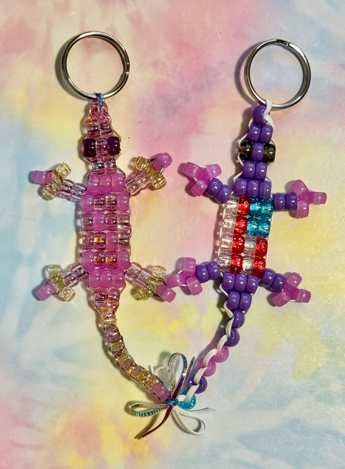 American Flag Send-a-Smile Lucky Lizard Duo