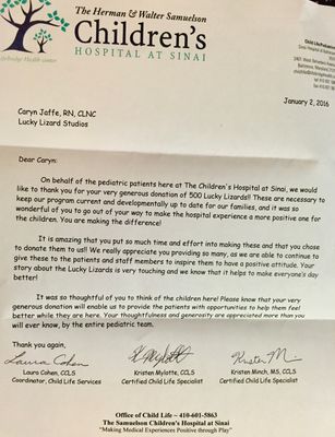 Lucky Lizard Donation &amp; Contributions