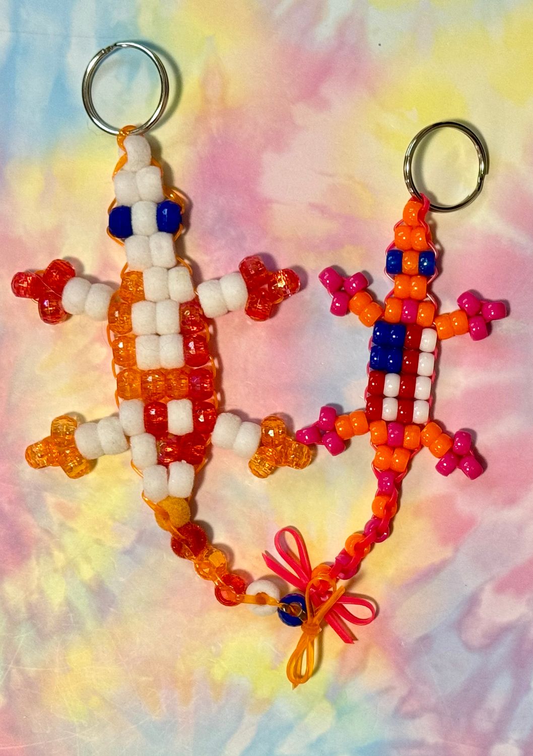 American Flag Send-a-Smile Lucky Lizard Duo