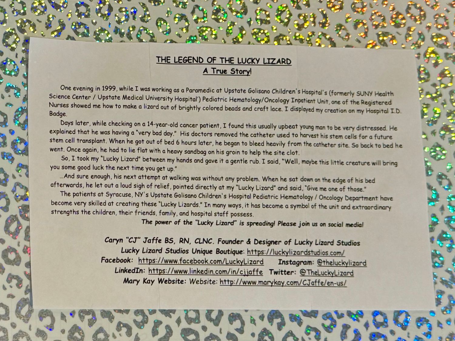 Love Note &amp; A Smile Lucky Lizard Duo