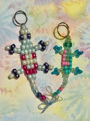 "Pink Smile &amp; Laughter" Lucky Lizard Duo