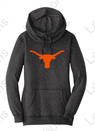 Women&#39;s Rhinestone Bull Logo Hoodie