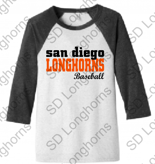 3/4 Sleeve Uni-sex Bella Canvas Shirt with Team Logo