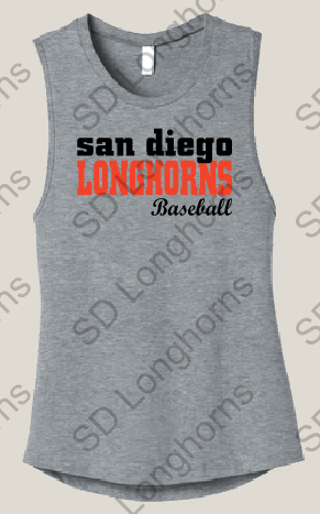Women&#39;s Muscle Grey with Team Logo