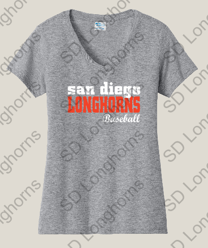 V-Neck Grey with Team Logo
