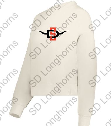 Women&#39;s Slouchy Crew Birch with SD Horns Logo