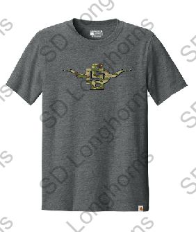 Shirt - Carhartt Carbon Heather Shirt with SD Horns Camo Logo