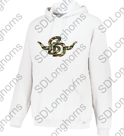 Hoodie - Camo SD Horns Logo