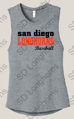 Women's Muscle Grey with Team Logo