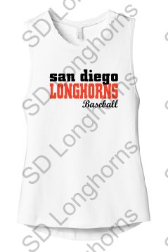 Women's Muscle White with Team Logo