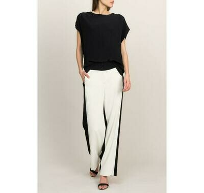 Summum Wide pantalon black/white