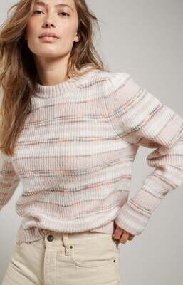 YAYA Sweater Striped /1000534-211 OFF WHITE