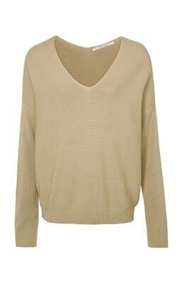 YAYA Sweater V-Neck Cottonmix / 1000560-213 WARM SAND