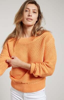 YAYA Sweater Textured / 1000565-213 ORANGE