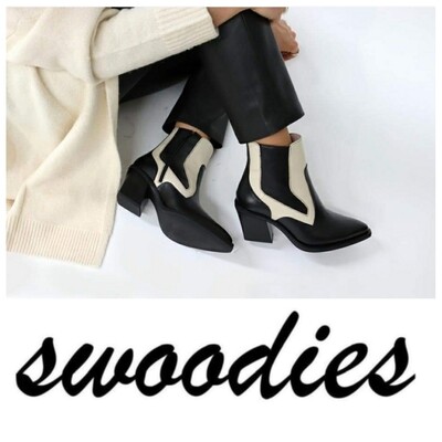 Swoodies Boot Leather / 251102 Black/ Creme