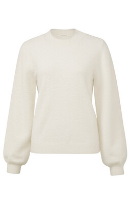 YAYA Sweater Fluffy Jam / 01-000136-209 WOOL WHITE