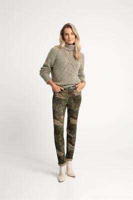 Expresso Pants skinny Camouflage / 22042 Green